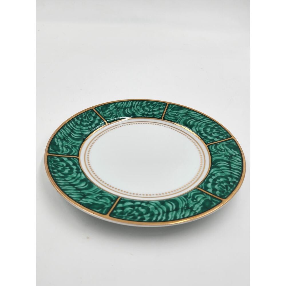 Vintage Georges Briard Imperial Malachite Porcelain Cappuccino Cups & Saucers 4 - Picture 10 of 15